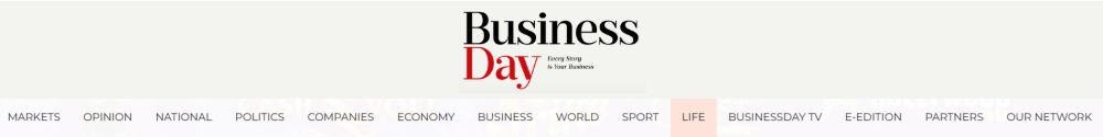 Business Day header
